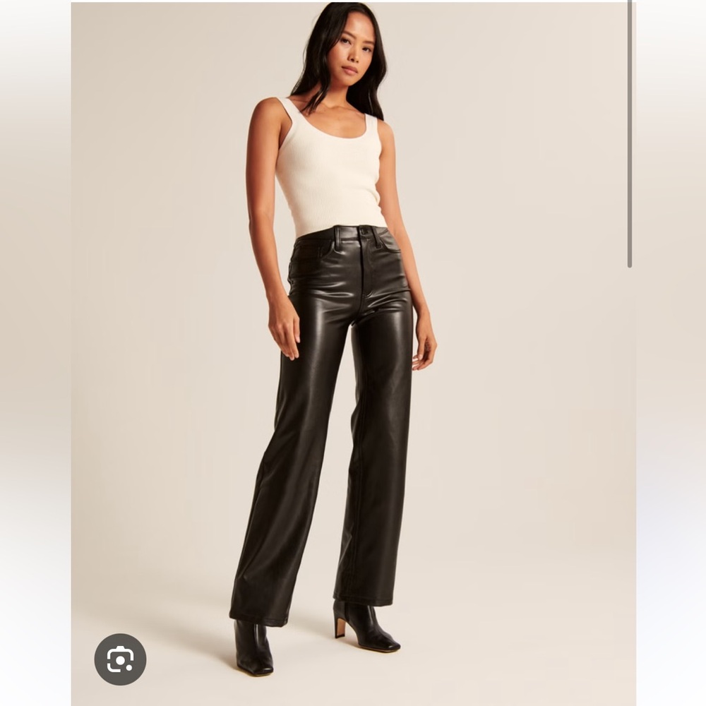 Abercrombie Vegan Leather 90s Relaxed Pant